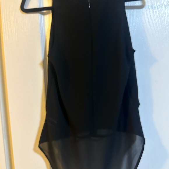 Black blouse with front layer detailing - Picture 2 of 3